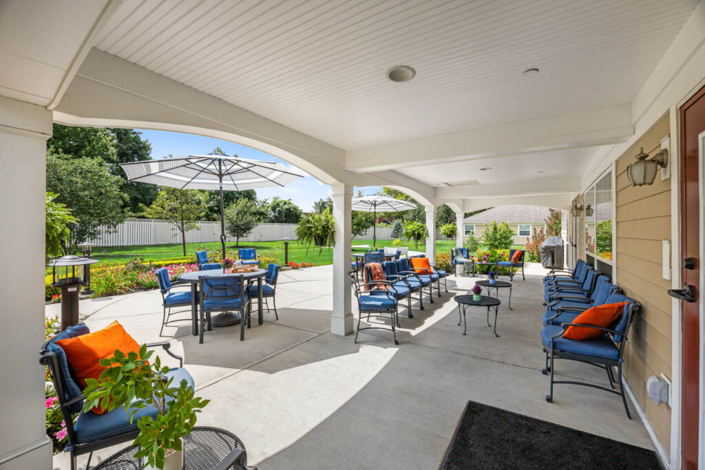 006 Evesham Outdoor Patio With Umbrellas Low Res